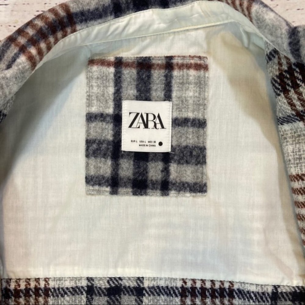 Versatile Zara Plaid Shacket NWT - Picture 10 of 15